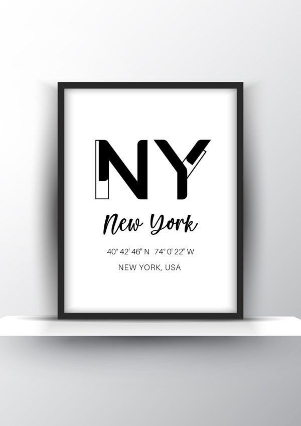 New York USA Print Printable Wall Art