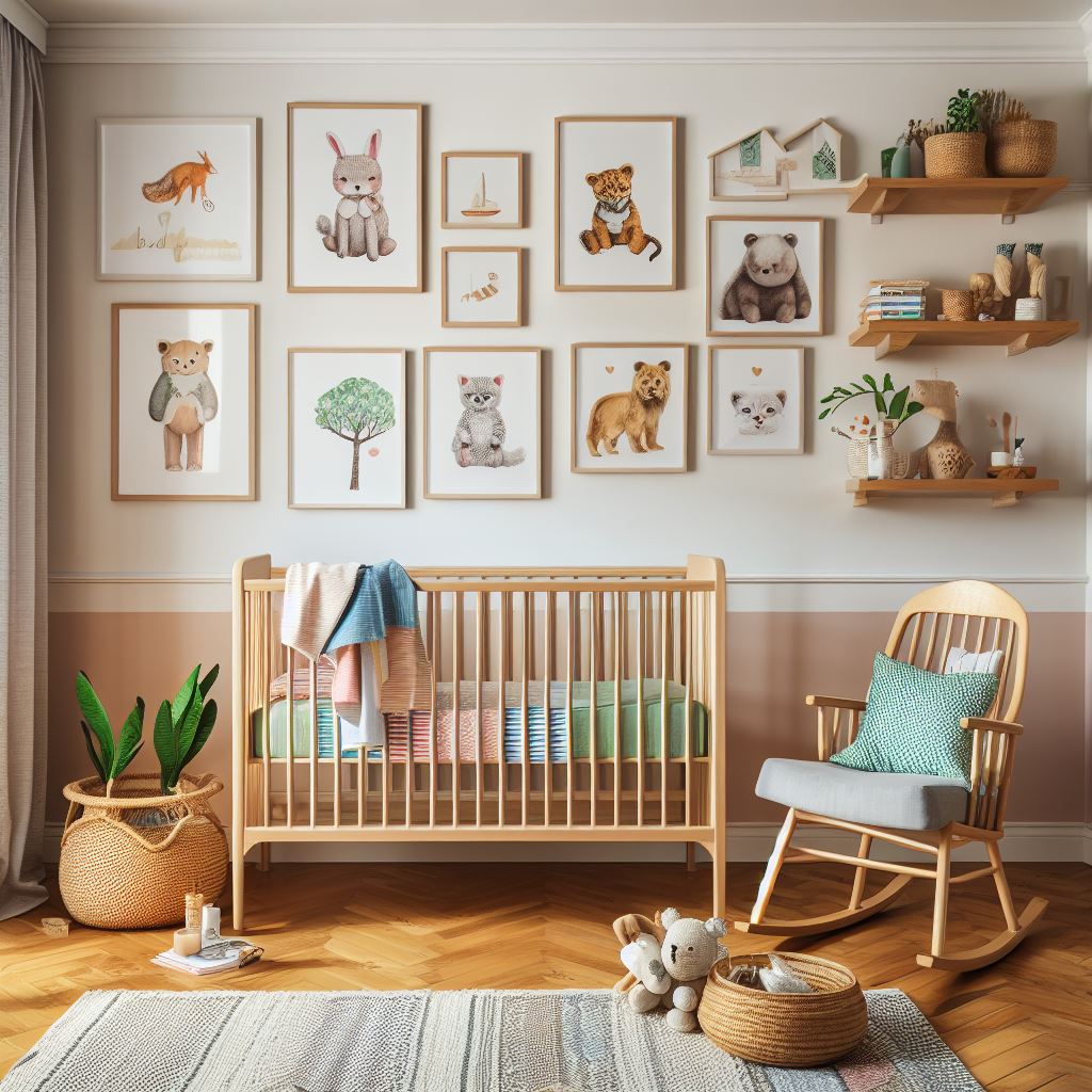 Nursery room with Gallery Wall