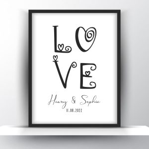Personalized Love Couple Poster