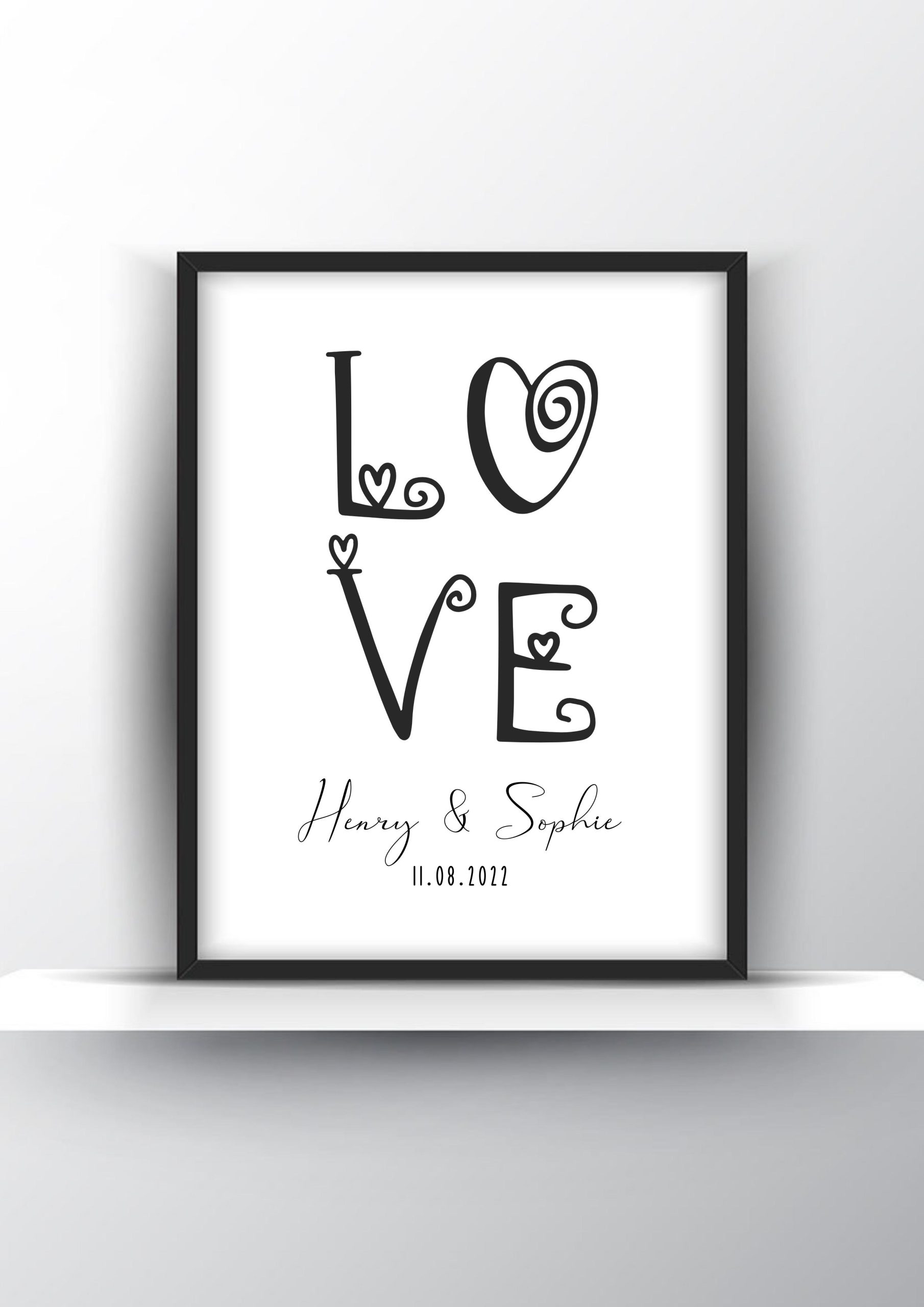 Personalized Love Couple Poster