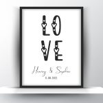 Personalized Love Valentine Poster