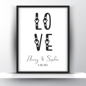 Personalized Love Valentine Poster