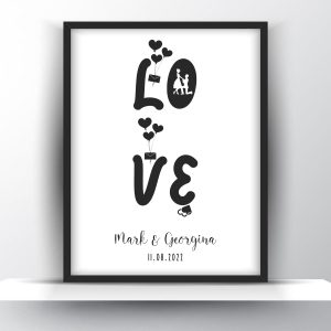 Personalized Love Valentines Day Printable Wall Art