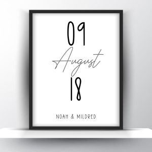 Personalized Wedding and Anniversary Printable Wall Art