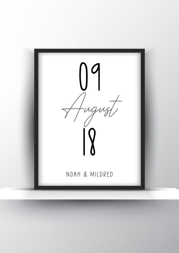 Personalized Wedding and Anniversary Poster