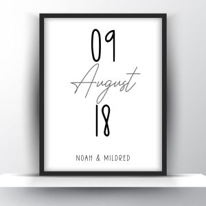Personalized Wedding and Anniversary Poster