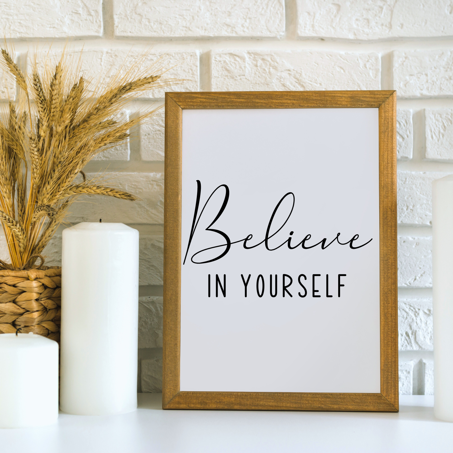 Believe In Yourself Modern Motivational Poster