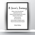 A Lover's Journey Poem by Rudyard Kipling