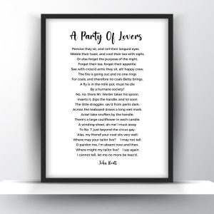 A Party of Lovers Poem by John Keats