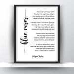 Blue Roses Poem by Rudyard Kipling