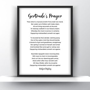 Gertrude's Prayer by Rudyard Kipling