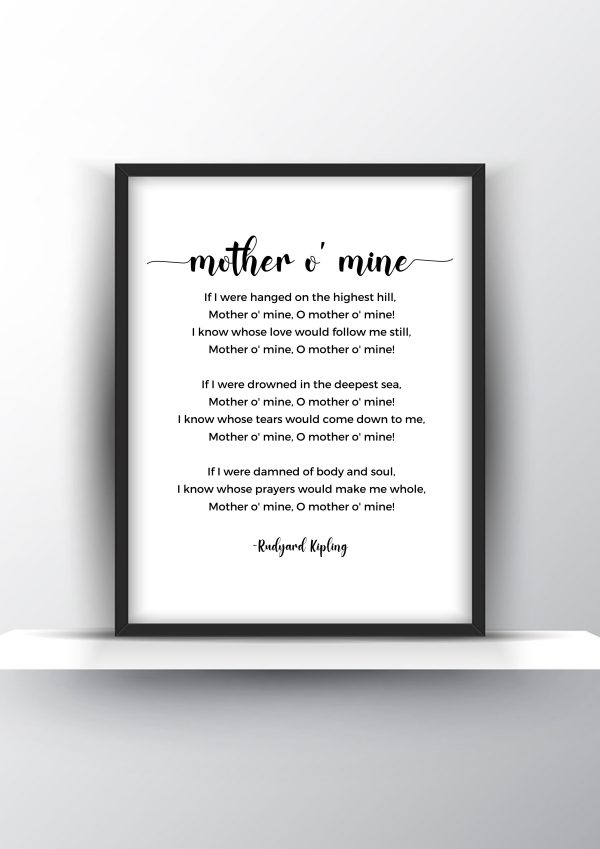 Mother O' Mine Poem by Rudyard Kipling