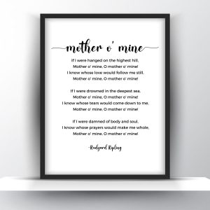 Mother O' Mine Poem by Rudyard Kipling