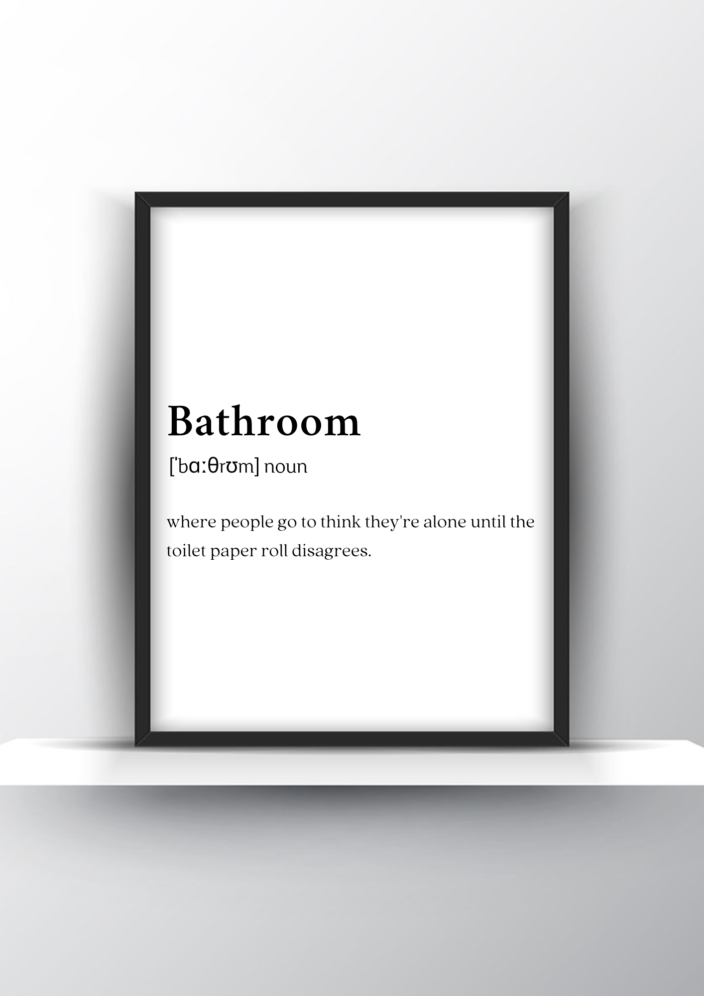 Bathroom Funny Definition Printable Wall Art - Bathroom Wall Art - Home Decor - Digital Download