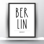Berlin Germany Printable Wall Art - Minimalist Typography Poster - Home Decor - Digital Download