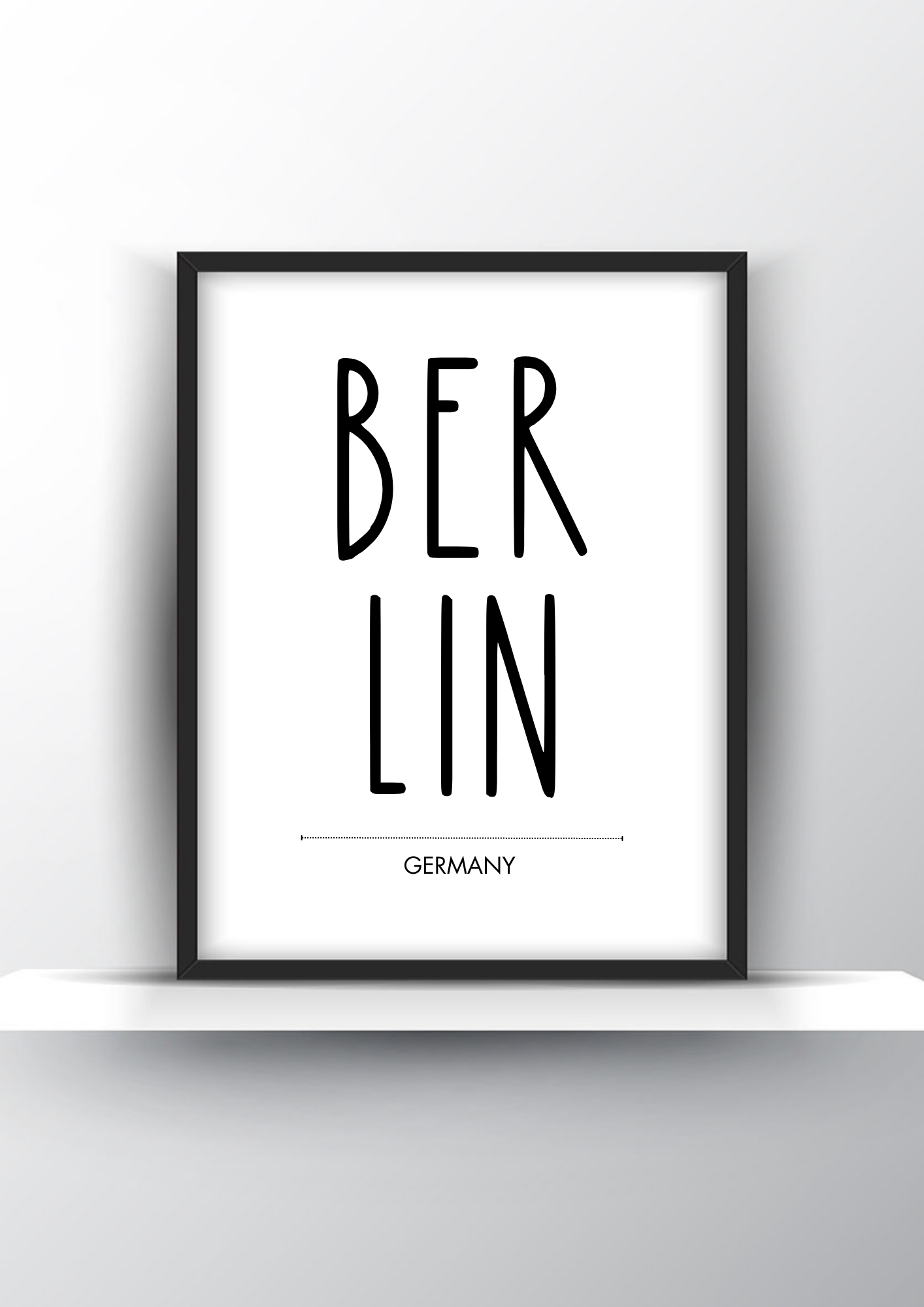 Berlin Germany Printable Wall Art - Minimalist Typography Poster - Home Decor - Digital Download