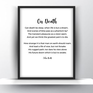 On Death Poem by John Keats
