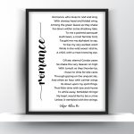 Romance Poem by Edgar Allan Poe