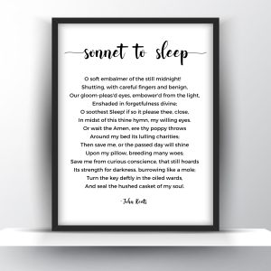 Sonnet To Sleep Poem by John Keats