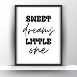 Sweet Dreams Little One Printable Wall Art – Nursery Wall Art