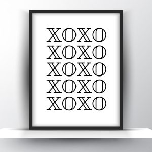 XoXo Printable Wall Art – Bedroom Poster