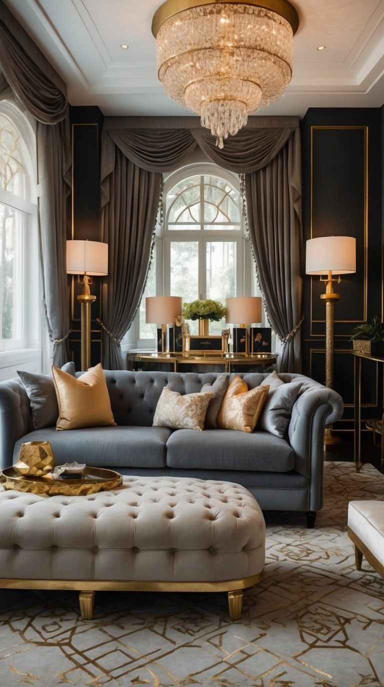 Hollywood Regency Decor Ideas for Glamorous Interiors - Shark Printables