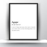 Agape Funny Definition - Home Decor - Digital Download