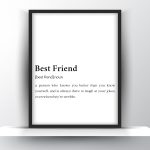 Best Friend Funny Definition - Home Decor - Digital Download
