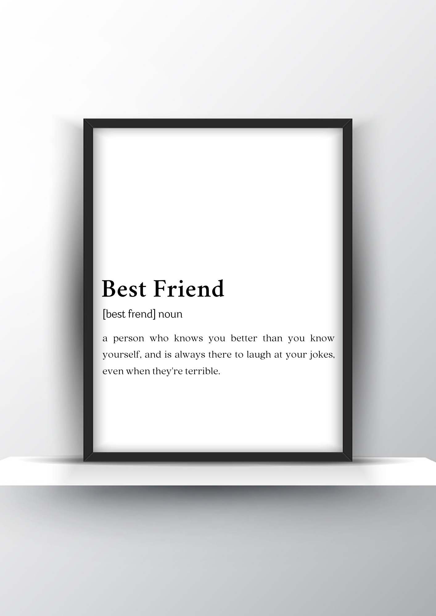 Best Friend Funny Definition - Home Decor - Digital Download