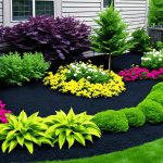 Black Mulch Backyard Landscaping Ideas for Your Home