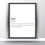 Dad Funny Definition - Gifts for Dad - Home Decor - Digital Download
