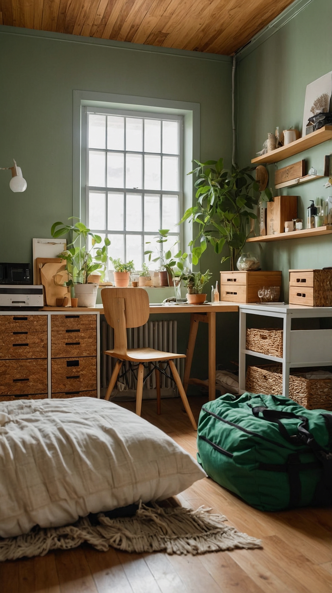 Earth Tone College Dorm Room Decor