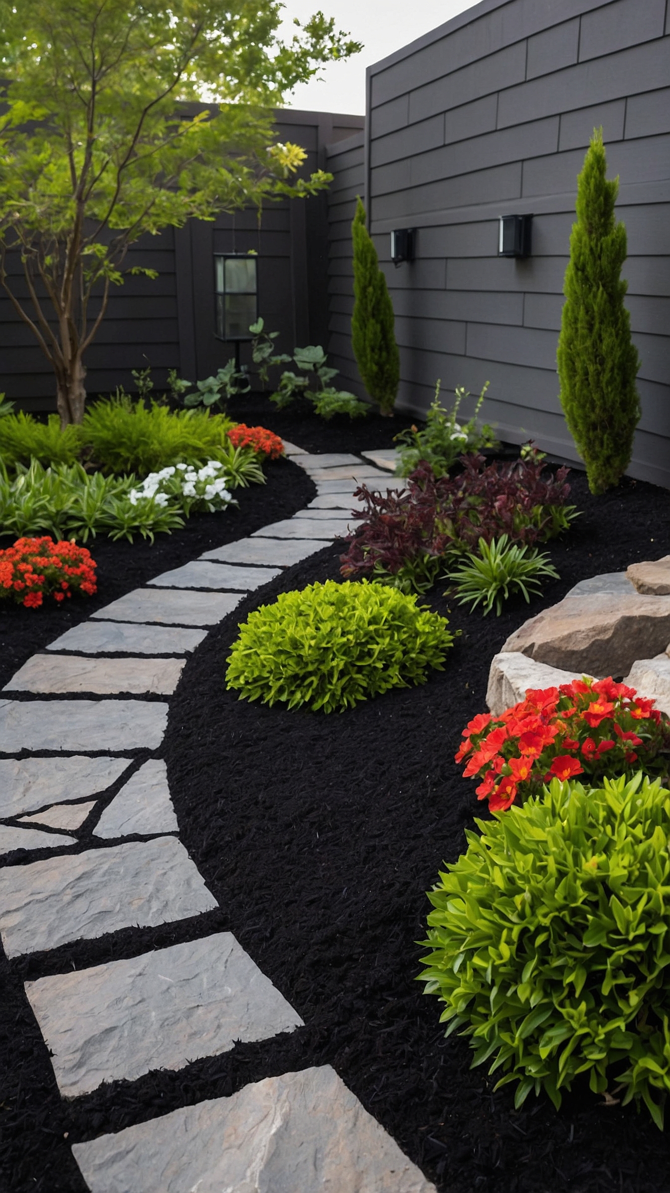 Front Yard Landscaping Ideas With Mulch