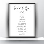 Fruit of The Spirit Printable Wall Art - Christian Wall Art - Home Decor - Digital Download