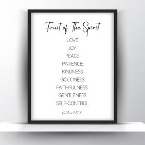Fruit of The Spirit Printable Wall Art – Christian Wall Art