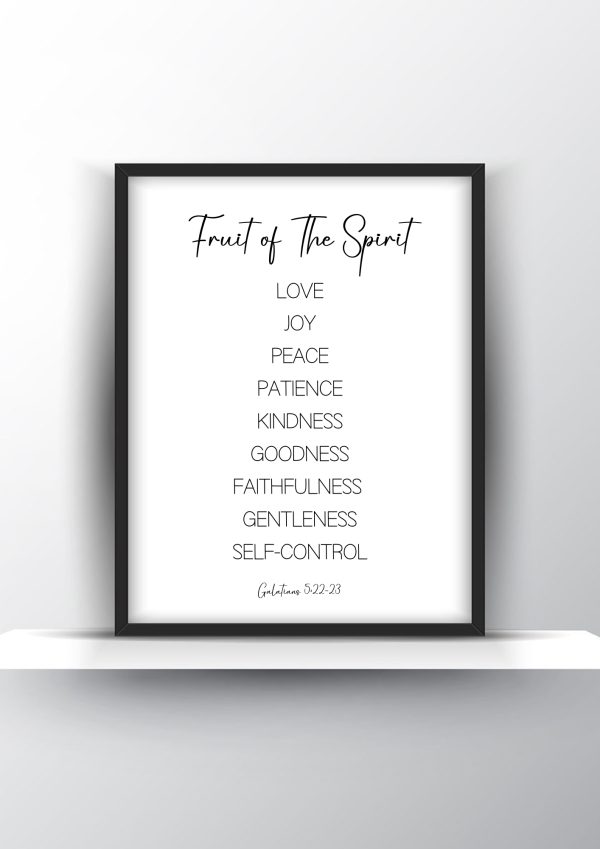 Fruit of The Spirit Printable Wall Art - Christian Wall Art - Home Decor - Digital Download