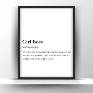 Girl Boss Funny Definition – Home Decor
