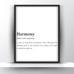 Harmony Funny Definition - Home Decor - Digital Download