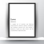 Love Funny Definition - Love Wall Art - Home Decor - Digital Download
