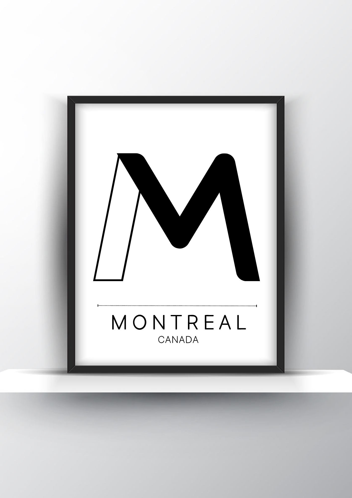 Montreal City Typography Printable Wall Art - City Print Wall Art - Home Decor - Digital Download