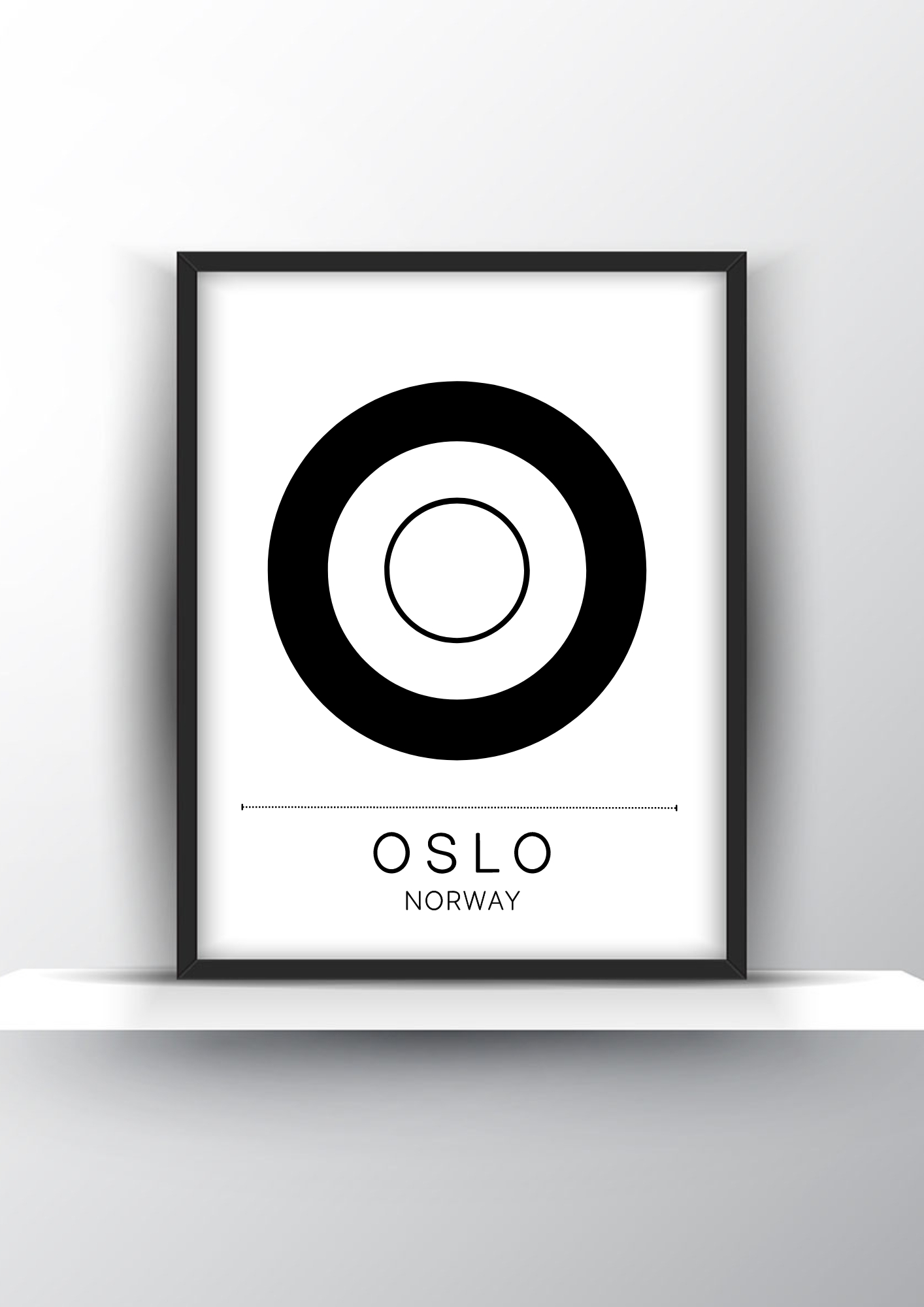 Oslo City Typography Printable Wall Art - City Print Wall Art - Home Decor - Digital Download