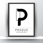 Prague City Typography Printable Wall Art - City Print Wall Art - Home Decor - Digital Download