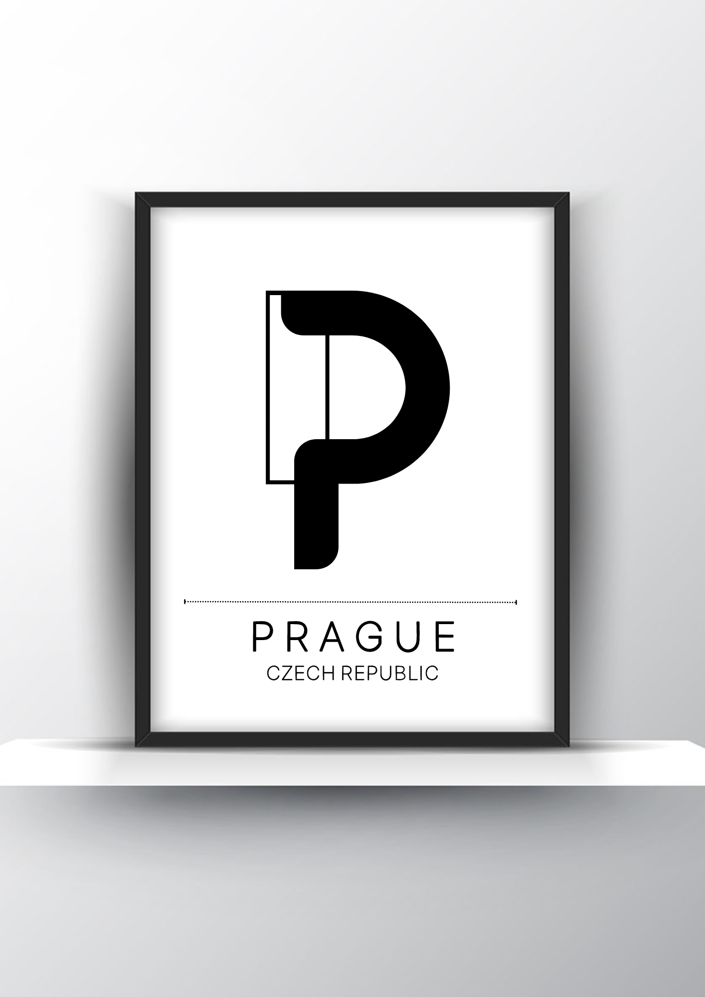 Prague City Typography Printable Wall Art - City Print Wall Art - Home Decor - Digital Download