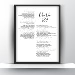 Psalm 139 Printable Wall Art - Christian Wall Art - Home Decor - Digital Download