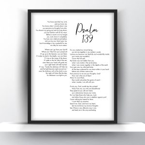 Psalm 139 Printable Wall Art – Christian Wall Art