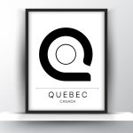 Quebec City Typography Printable Wall Art - City Print Wall Art - Home Decor - Digital Download