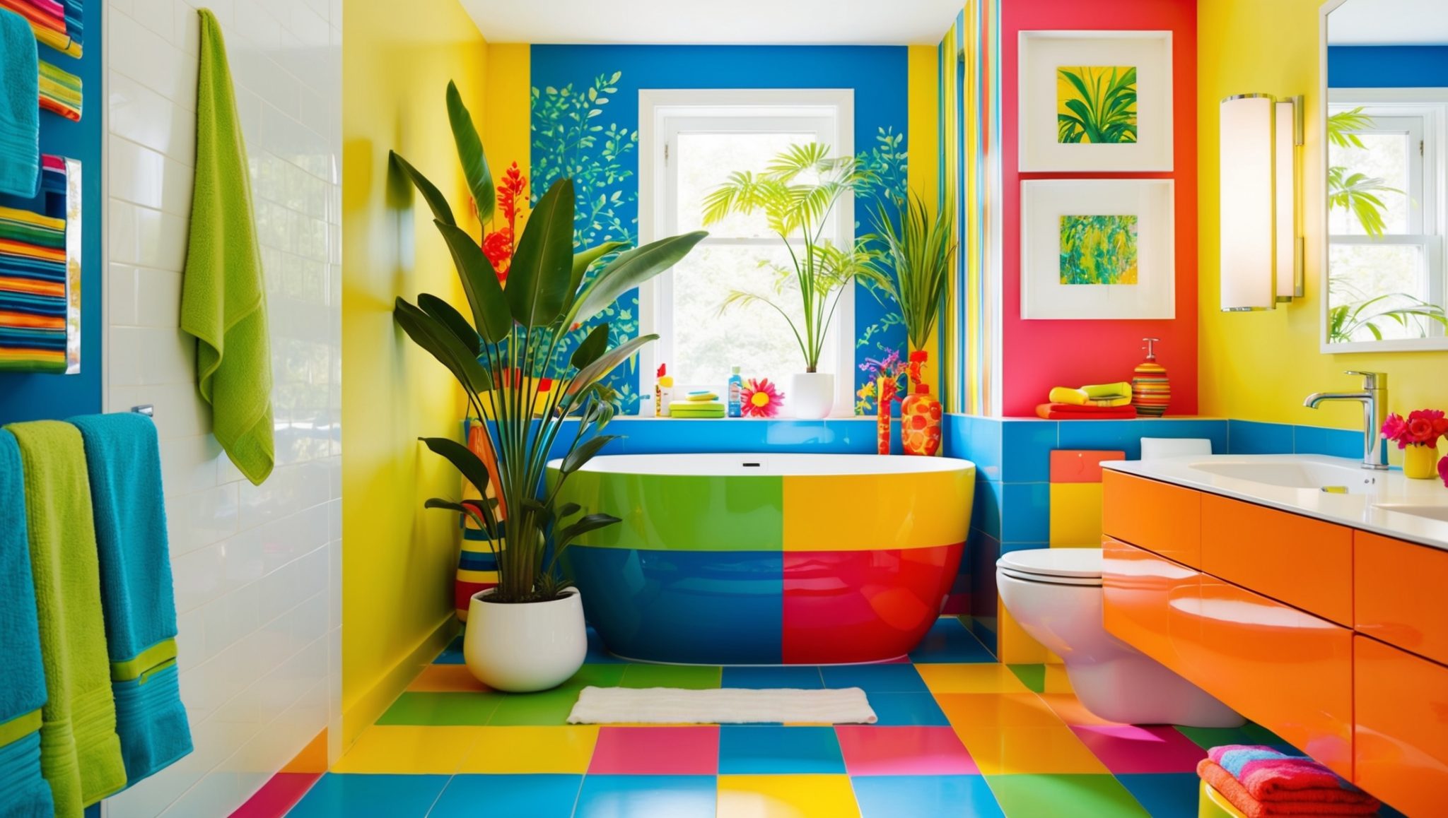 Refresh Your Bathroom with Dopamine Decor Bathroom Ideas - Shark Printables