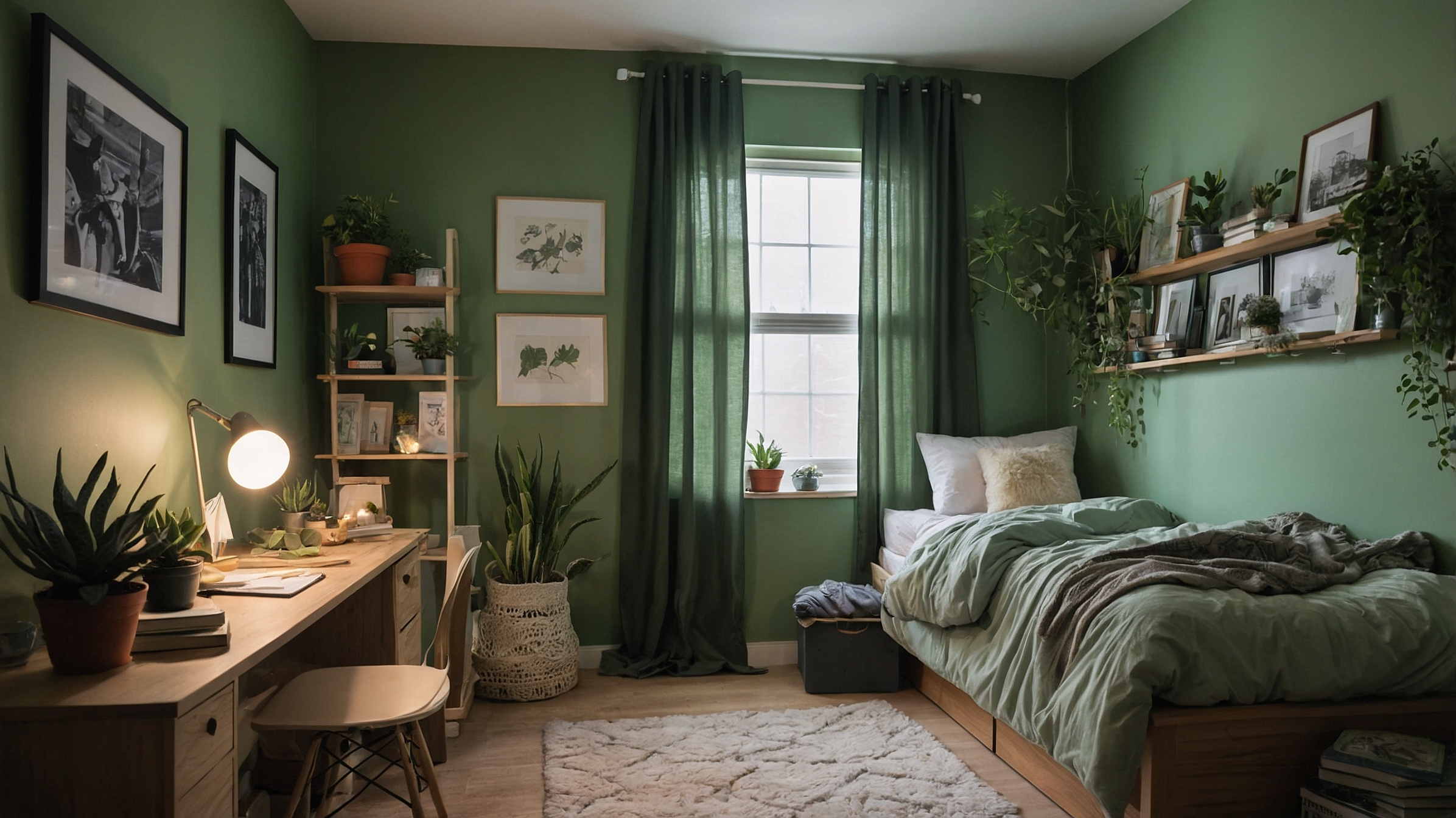 Sage Green Dorm Room Decor