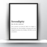 Serendipity Funny Definition - Home Decor - Digital Download