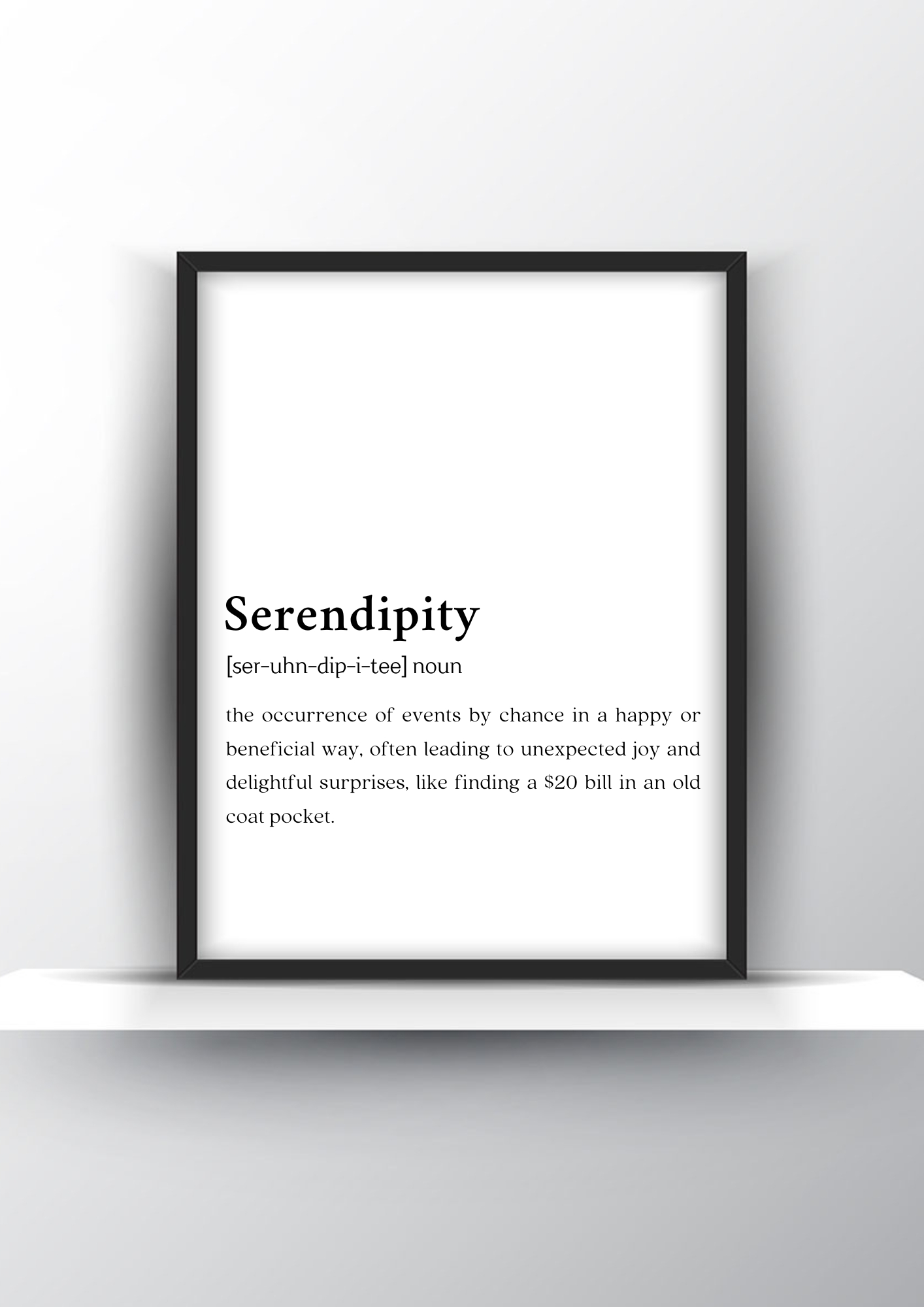 Serendipity Funny Definition - Home Decor - Digital Download